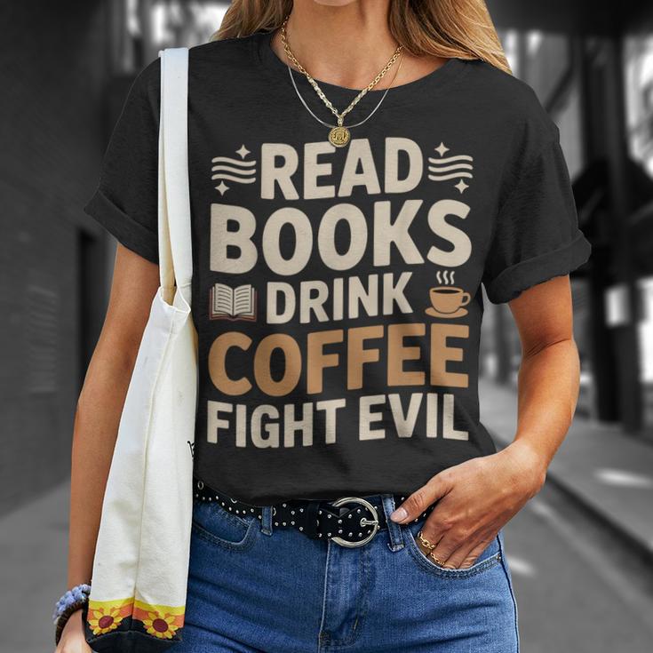 Introvert Reader Coffee Lover Book Shirt T-Shirt Gifts for Her Introvert Reader Coffee Lover Book Shirt T-Shirt Gifts for Her