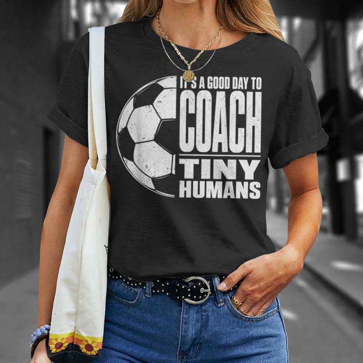 It's A Good Day To Train Tiny Humans サッカー ミニマリスト Tシャツ 彼女への贈り物