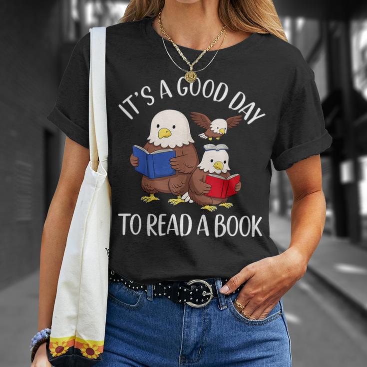 It's A Good Day To Read A Book Eagle Librarian Bookworm T-Shirt Gifts for Her