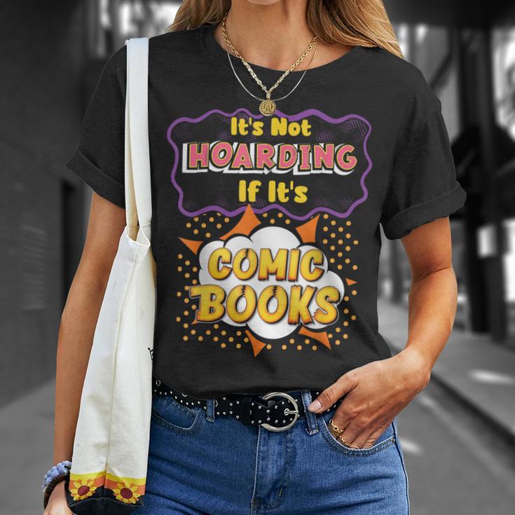 It's Not Hoarding If It's Comic Books Collector Reader T-Shirt Gifts for Her