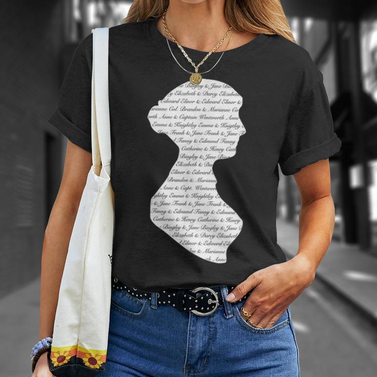 Jane Austen Vintage Quote Literary Book Club Fans T-Shirt T-Shirt Gifts for Her