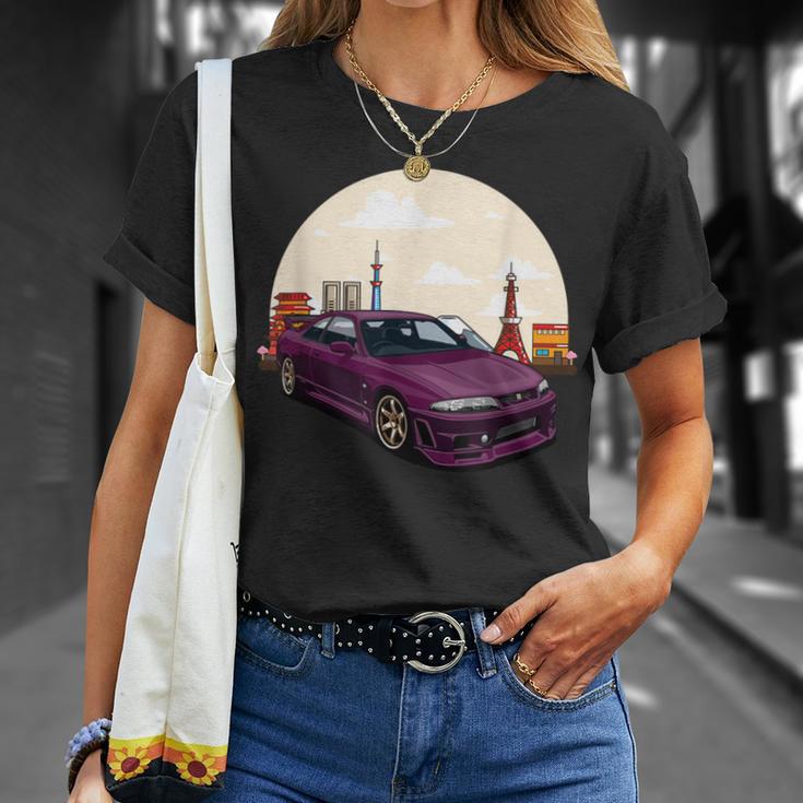 Jdm スカイライン R33 カーチューニングジャパン 東京ドリフト Tシャツ 彼女への贈り物