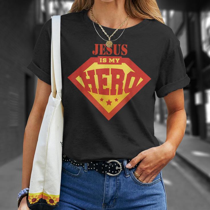 Jesus Is My Superhero Hero Fun Comic Book T-Shirt Gifts for Her