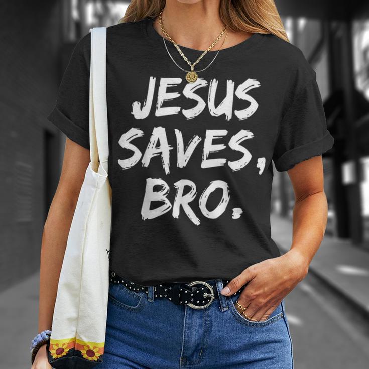 Jesusaves Bro クリスチャン 信者 信仰 神 宗教 Tシャツ 彼女への贈り物