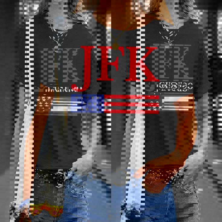 Jfk ヴィンテージ 政治 ジョン F ケネディ ジョンソン 1960 Tシャツ 彼女への贈り物