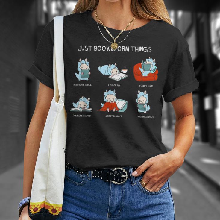 Just Bookworm Things Nerd Book Reading Books Lama Alpaca T-Shirt Gifts for Her Just Bookworm Things Nerd Book Reading Books Lama Alpaca T-Shirt Gifts for Her