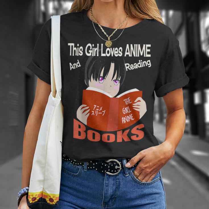 Just A Girl Who Loves Anime And Reading Books T-Shirt Gifts for Her
