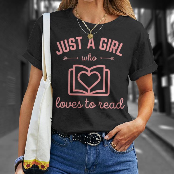 Just A Girl Who Loves To Read Book Lover Nerd Readers Books T-Shirt Gifts for Her Just A Girl Who Loves To Read Book Lover Nerd Readers Books T-Shirt Gifts for Her