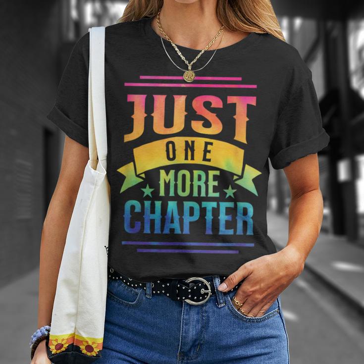 JUST ONE MORE CHAPTER Fun Reading Book Lover T-Shirt Gifts for Her