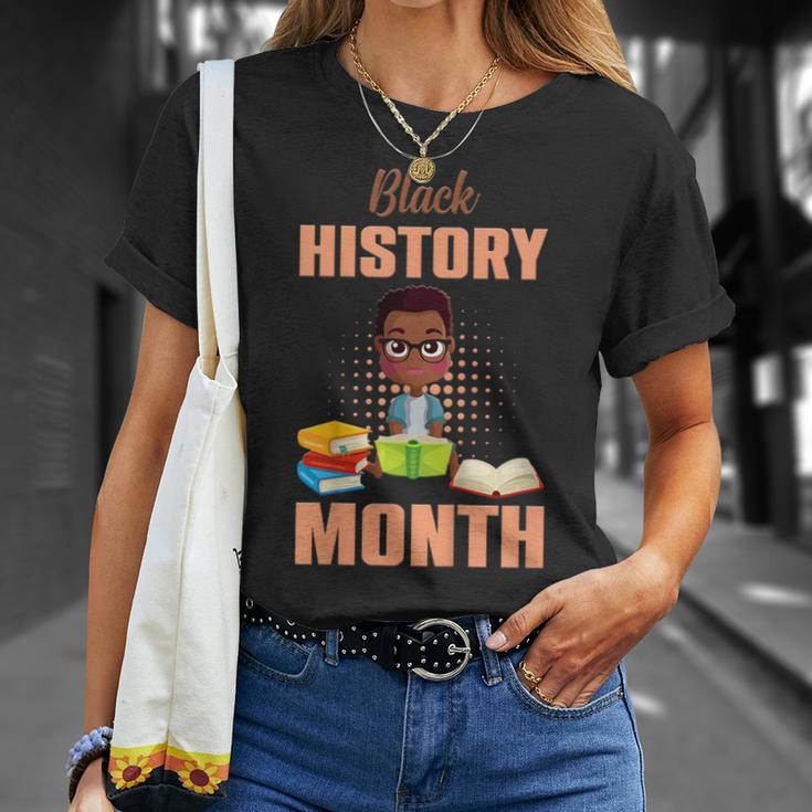 Kids Boy Reading Book History Month BLM Melanin Pride Kids T-Shirt Gifts for Her Kids Boy Reading Book History Month BLM Melanin Pride Kids T-Shirt Gifts for Her