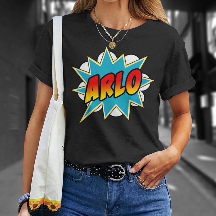 Kids Boys Arlo Comic Book Superhero Name T-Shirt Gifts for Her Kids Boys Arlo Comic Book Superhero Name T-Shirt Gifts for Her