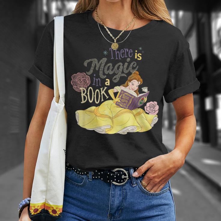 Kids Disney Beauty And The Beast Belle There Is Magic In A Book T-Shirt Gifts for Her