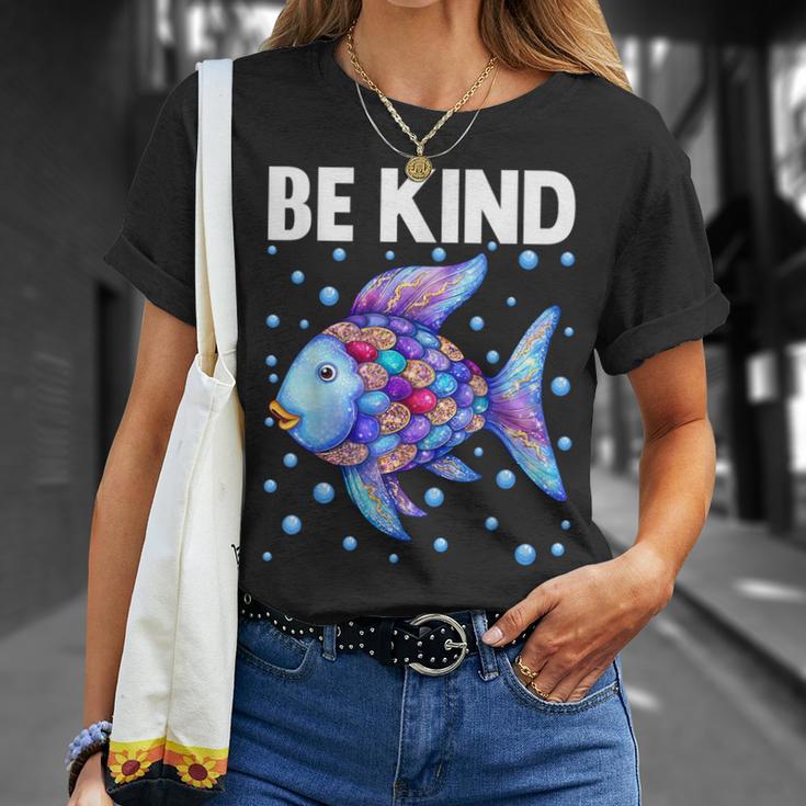 Be Kind Rainbow Scale Fish Teacher Reading Book Toddler T-Shirt Gifts for Her Be Kind Rainbow Scale Fish Teacher Reading Book Toddler T-Shirt Gifts for Her