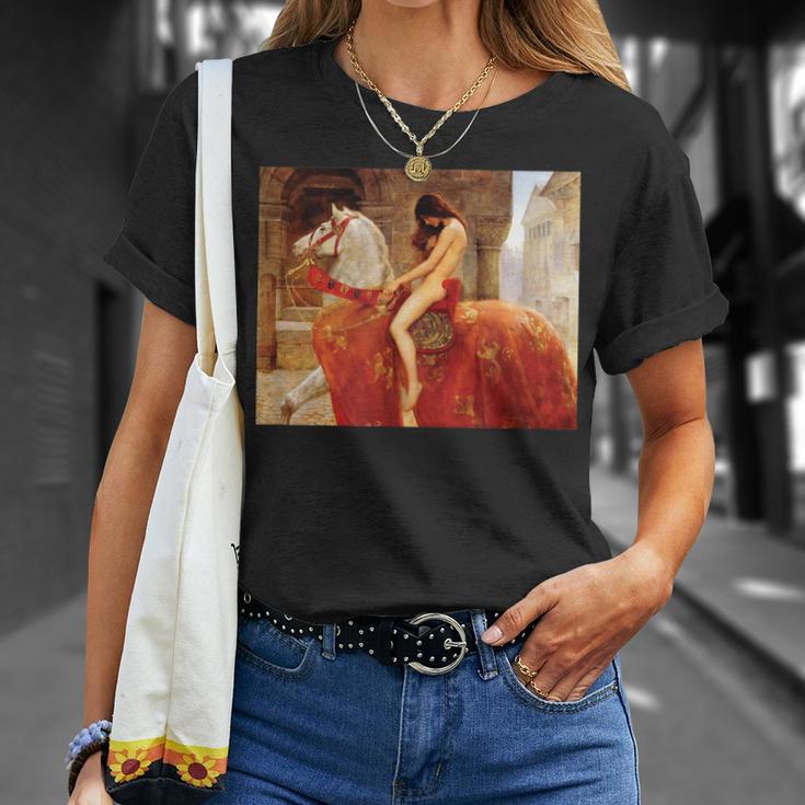 Lady Godiva ヌード ペインティング Tシャツ 彼女への贈り物