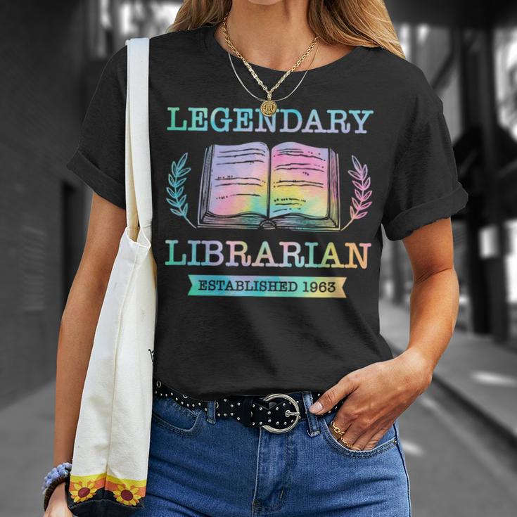 Legendary Librarian Established 1963 Library Book Birthday T-Shirt Gifts for Her
