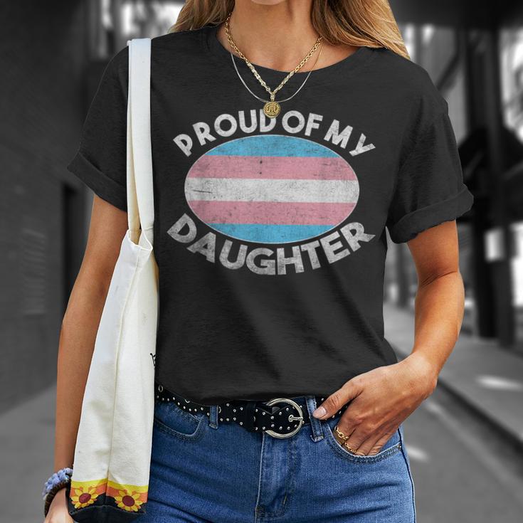 Lgbt お父さん 母 誇り Of My Transgender Daughter Transpride Tシャツ 彼女への贈り物