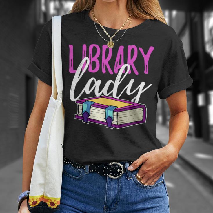 Librarian Library Reading Bookworm Books T-Shirt Gifts for Her