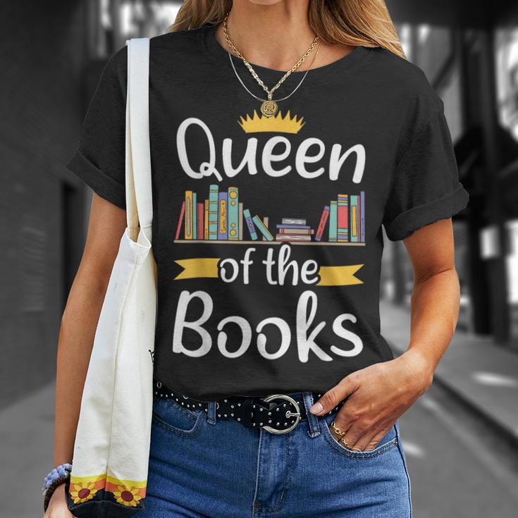 Librarian Queen Of The Books Book Reading Library T-Shirt Gifts for Her Librarian Queen Of The Books Book Reading Library T-Shirt Gifts for Her