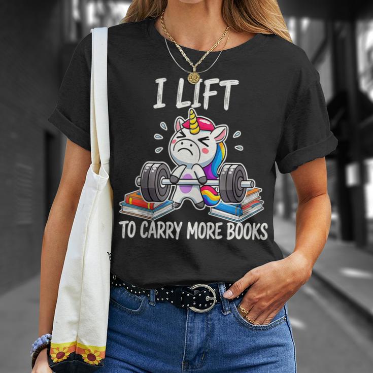 Lifting To Hold More Books Deadlift Unicorn Reader Workout T-Shirt Gifts for Her Lifting To Hold More Books Deadlift Unicorn Reader Workout T-Shirt Gifts for Her