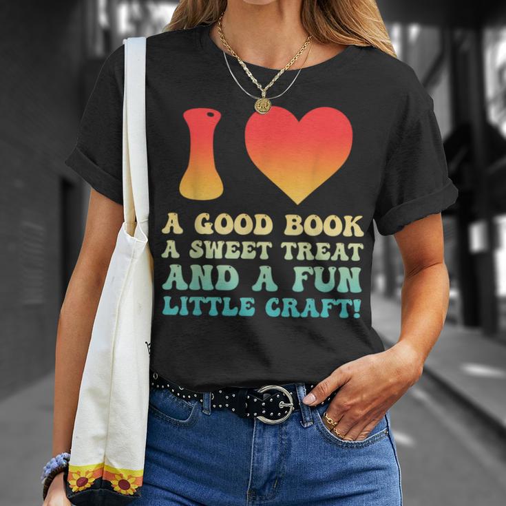 I Love A Good Book Sweet Treat Crochet Baking T-Shirt Gifts for Her