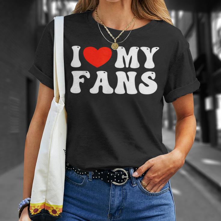 I Love My Fans Tシャツ 彼女への贈り物