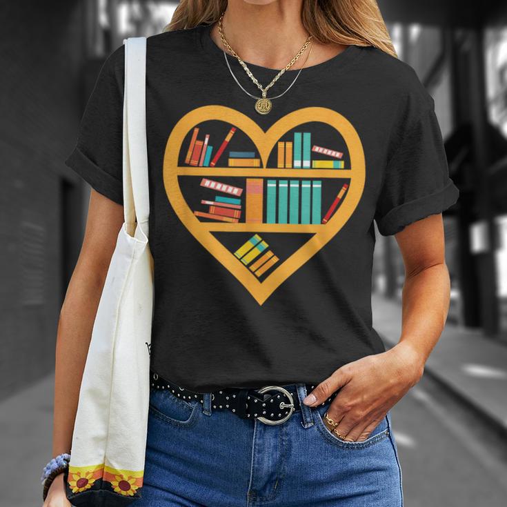 I Love Reading Heart Love Books Reading Club T-Shirt Gifts for Her
