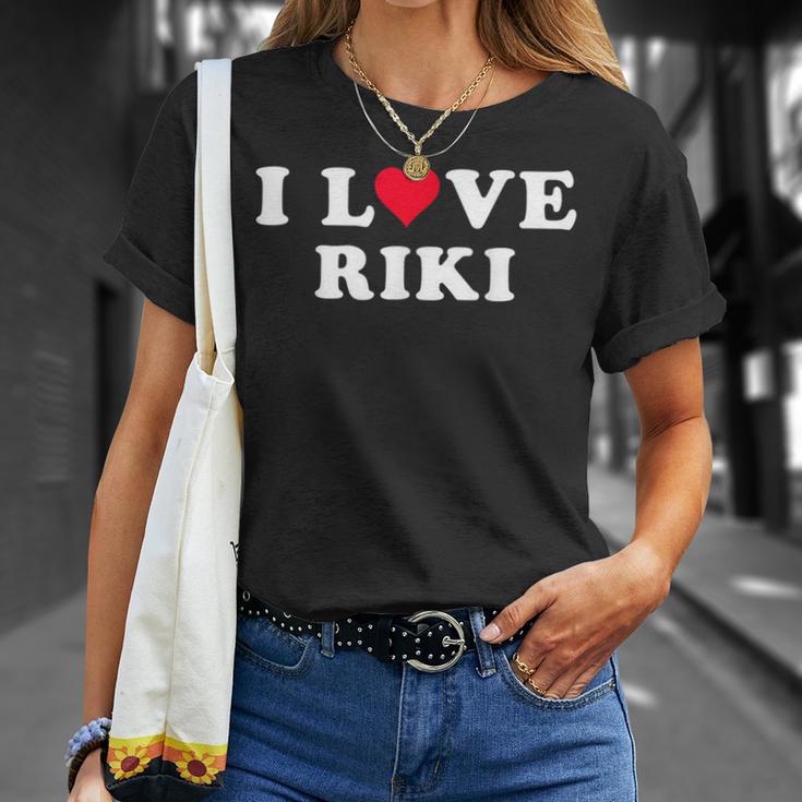 I Love Riki マッチング 彼女&彼氏 リキ 名前 Tシャツ 彼女への贈り物