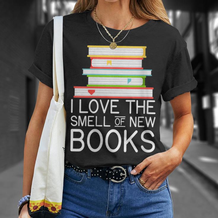 I Love The Smell Of New Books Book Lover T-Shirt Gifts for Her