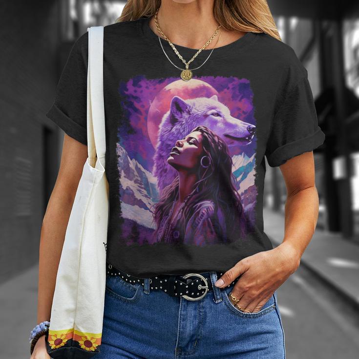 I Love Wolves ビンテージ ネイティブアメリカン Tシャツ 彼女への贈り物