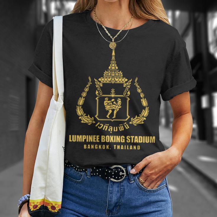 Lumpinee ボクシングスタジアム バンコク タイ ムエタイ ボクシング Tシャツ 彼女への贈り物