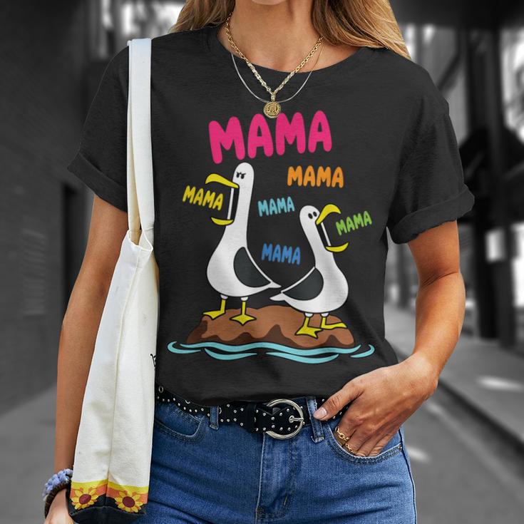 Lustiges Möwen Mama Humorvolleogel Meme Mama T-Shirt Geschenke für Sie
