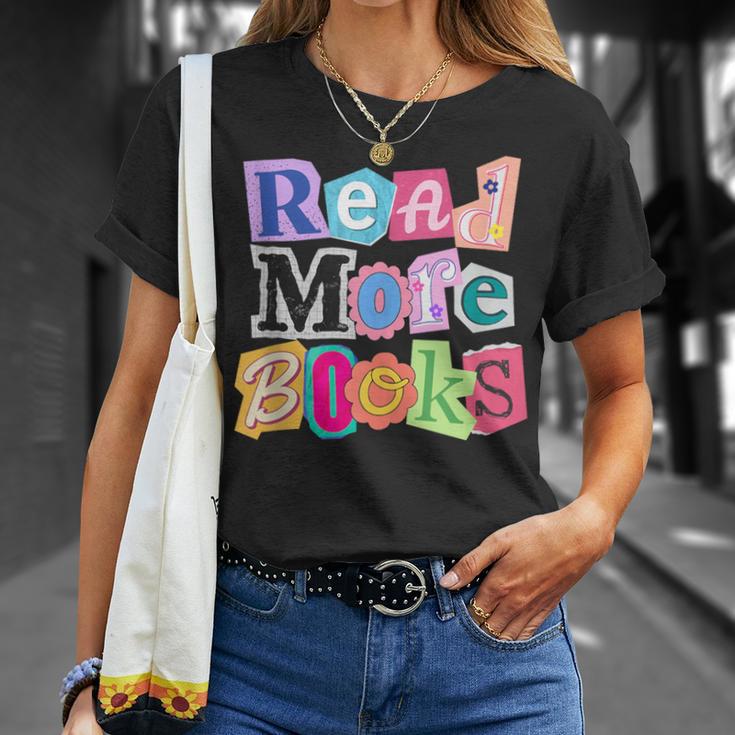 Magazine Letters Read More Books T-Shirt Gifts for Her