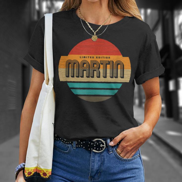 Martin 名称 レトロ・ヴィンテージ・サンセット 限定版 Tシャツ 彼女への贈り物