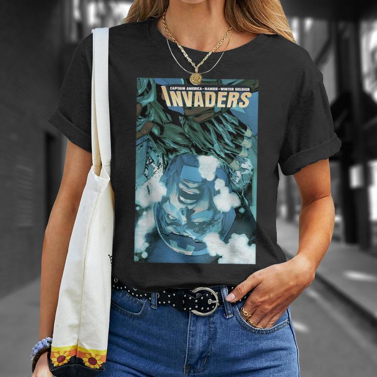 Marvel Comixology Invaders Go To Atlantis Comic Book Cover T-Shirt Gifts for Her