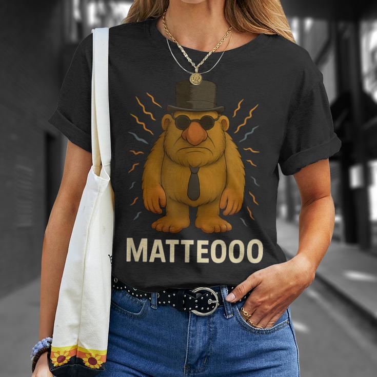 Matteooo イタリアンブレインロットミーム – シュールなaiクリーチャー Tシャツ 彼女への贈り物