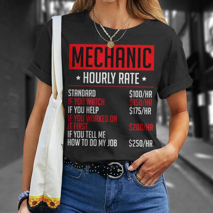 Mechanics Auto Mechanics メカニック 時給 カーメカニック Tシャツ 彼女への贈り物