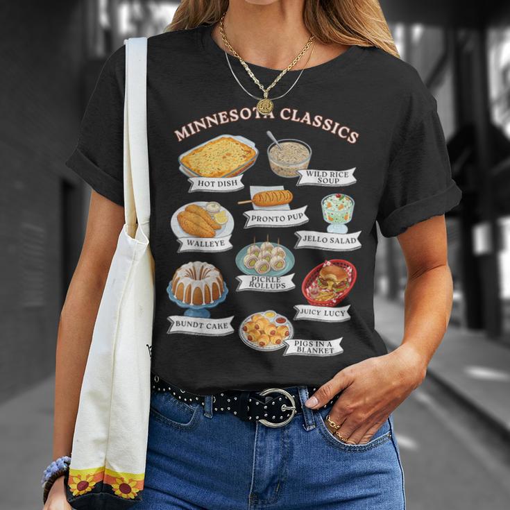 Minnesota Food Classic Cookbook Eats Minneapolis St Paul MN T-Shirt Gifts for Her