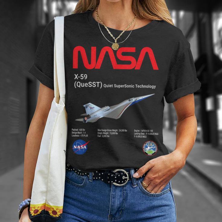 Nasa X-59 Quiet-Supersonic-Technology（Quesst Tシャツ 彼女への贈り物