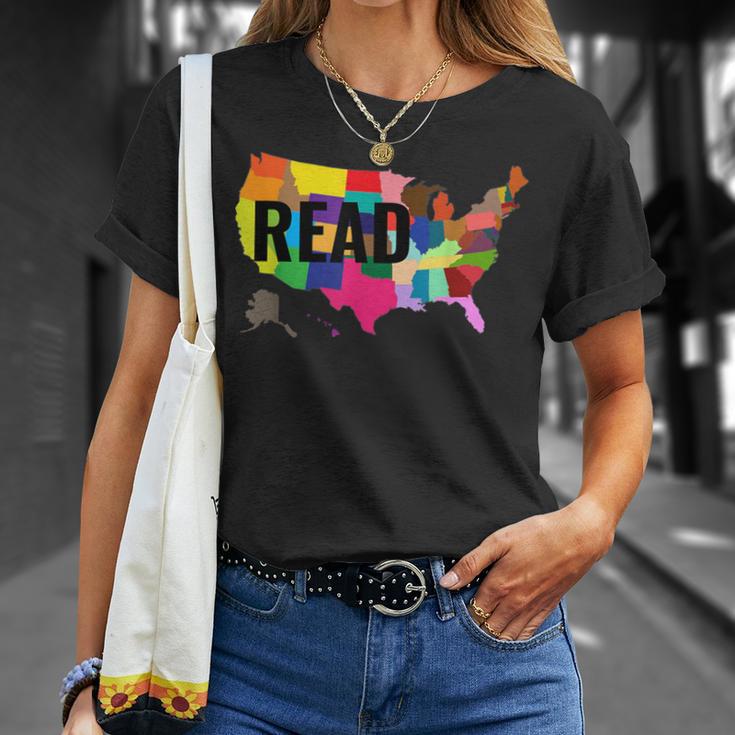 National Read America Shirt United States Read Books T-Shirt Gifts for Her National Read America Shirt United States Read Books T-Shirt Gifts for Her