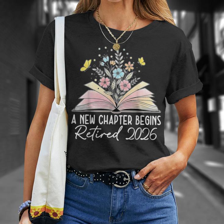 A New Chapter Begins Book Floral Bloom T-Shirt Gifts for Her A New Chapter Begins Book Floral Bloom T-Shirt Gifts for Her