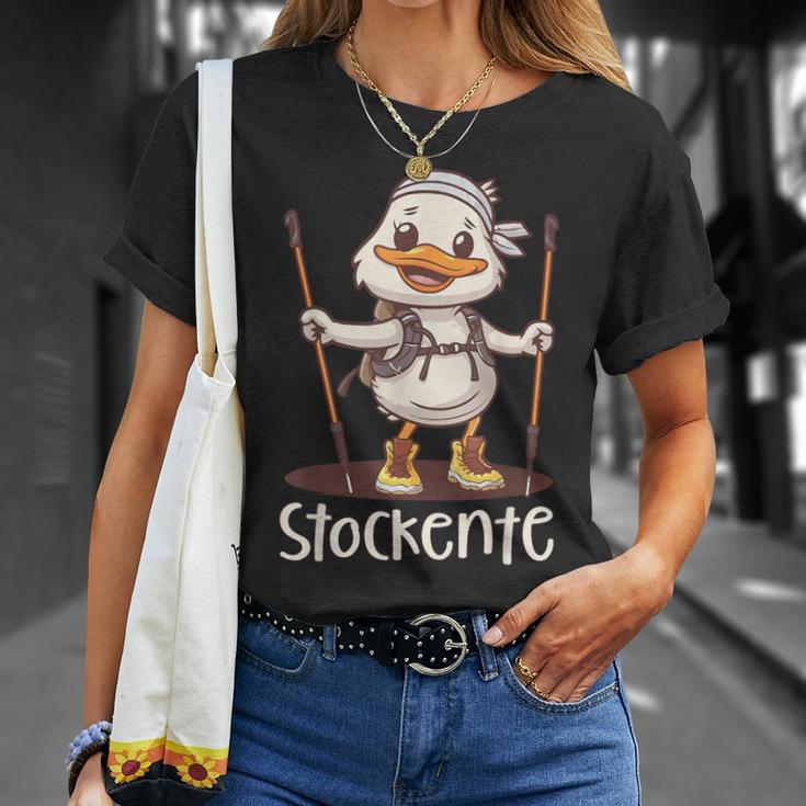 Nordic Walking Mit Humor Lustigetockente T-Shirt Geschenke für Sie