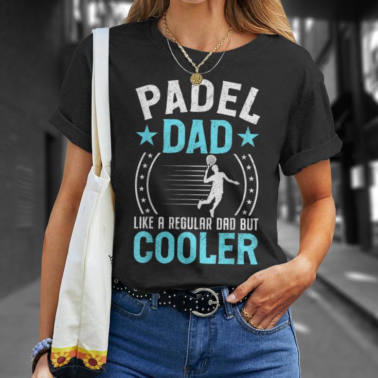 Padel Dad Uomo Divertente Papà Papà Padre Padel Fan Player Maglietta Regalos para ella