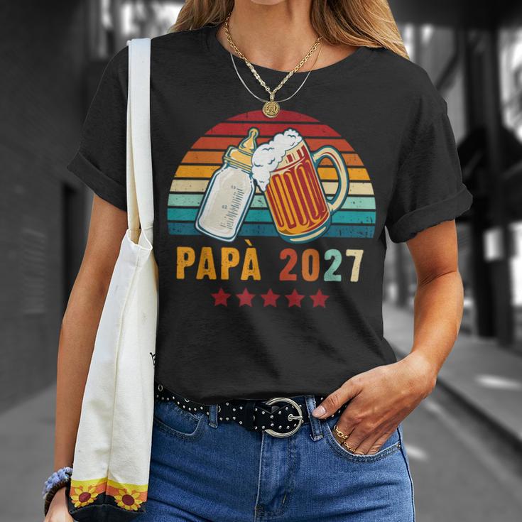 Papà 2027 Futuro Papà Giovane Papà Diventi Papà Maglietta Regalos para ella