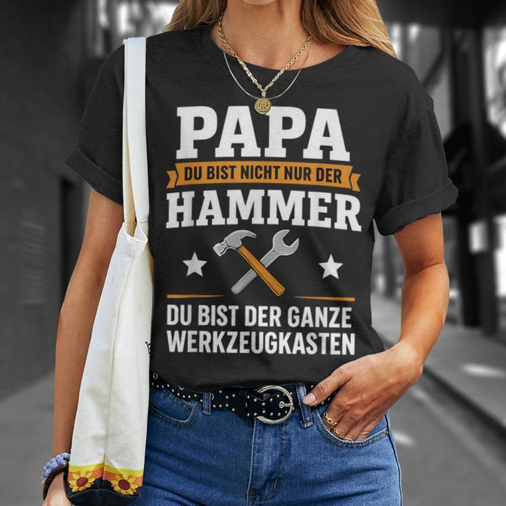 Papa Du Bist Der Hammer Ganze Werkzeugkastenatertag T-Shirt Geschenke für Sie