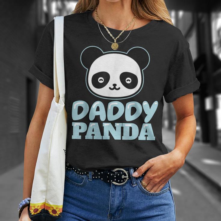 Papà Panda Bear Papà Festa Del Papà Panda Maglietta Regalos para ella