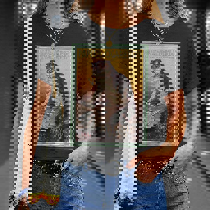 Papier A Cigarettes Abadie Paris ビンテージタバコ広告 Tシャツ 彼女への贈り物