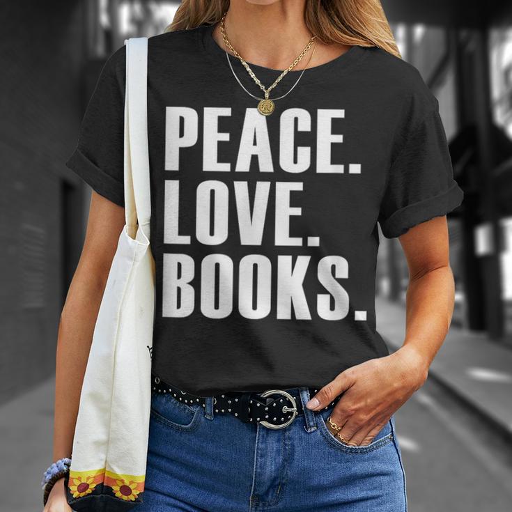 Peace Love Read Books Book Lover n Girls Reading Teacher T-Shirt Gifts for Her Peace Love Read Books Book Lover n Girls Reading Teacher T-Shirt Gifts for Her