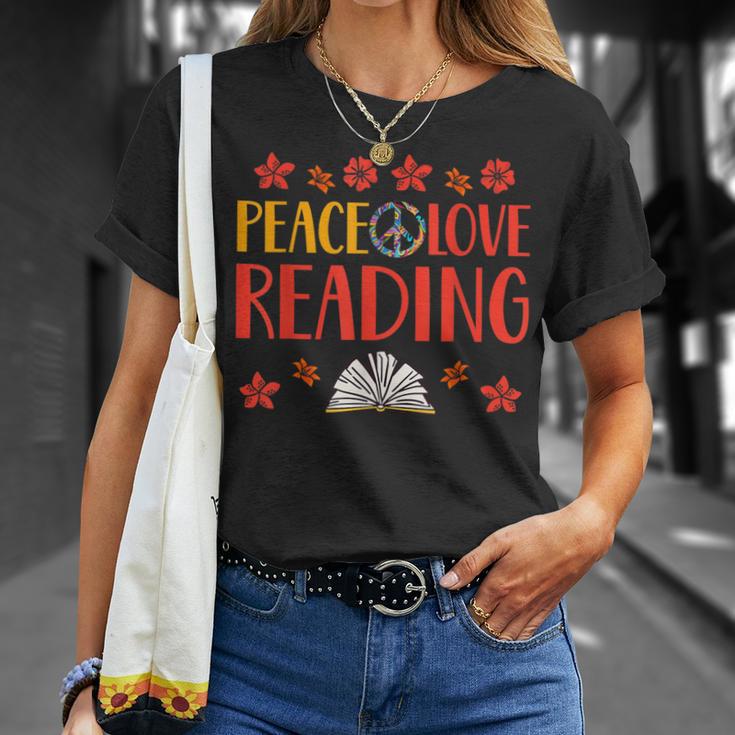 Peace Love Reading Book Nerd Book Geek T-Shirt Gifts for Her Peace Love Reading Book Nerd Book Geek T-Shirt Gifts for Her