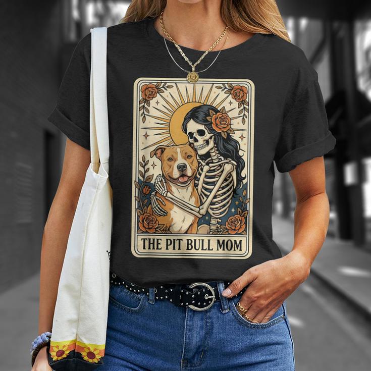 The Pit Bull Mom Tarot Card T-Shirt Gifts for Her