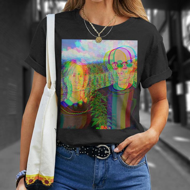 Pot Farmer 大麻 マリファナ トリッピーデザイン 420 ギフト Tシャツ 彼女への贈り物